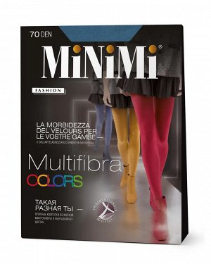 MINIMI MULTIFIBRA COLORS 70 колготки женские из мягкой микрофибры в фантазийных цветах