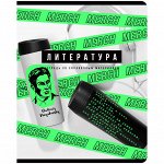 Тетрадь предметная 48л. BG &quot;Merch&quot; - Литература, неон