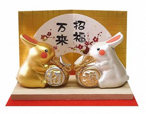 MATSUMOTO - пара кроликов с красивыми аксессуарами