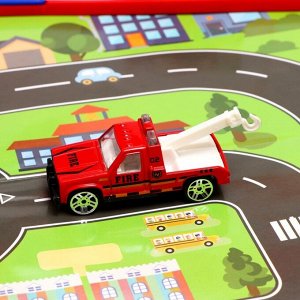 Игровой набор «Пожарная служба», кейс, 5 металлических машинок