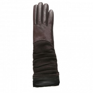 Перчатки, комбинированная кожа, FABRETTI 3.4-2 chocolate