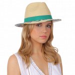 Летняя шляпа FABRETTI GL79-1 beige/green