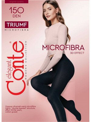 Triumf 150 колготки (Conte) микрофибра,двухслойная вязка — эффект «сэндвич»