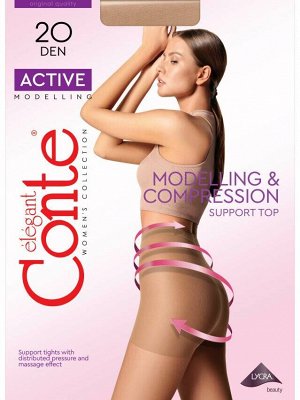 Колготки Active 20  (Conte)   с утягивающими шортиками