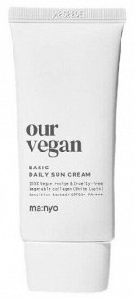 Manyo Factory Cолнцезащитный базовый веганский крем Our Vegan Sun Cream Basic SPF50+ PA++++, 50 мл
