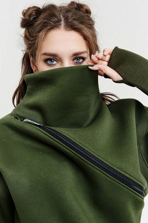 Костюм Варианты расцветки: бледно-сиреневый, хаки
Ткань:  футер 3-х нитка с начесом, Состав:  хлопок 70%/ ПЭ 30%
Удобный и стильный женский спортивный костюм. Состоит из свитшота и брюк- джогеров. Тол