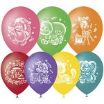 Воздушные шары, M10/25см, ПатиБум &quot;С Днем Варенья&quot;, пастель+декор