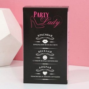 Подарочный набор женский Party Lady:ель для душа во флаконе виски 250 мл, бомбочки для ванны 4 шт по 40