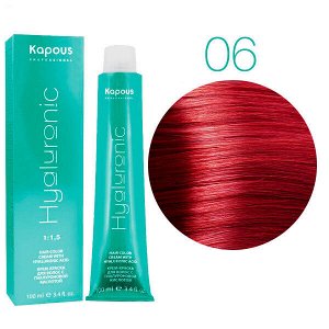Kapous, HY 06 Усилитель красный Крем-краска для волос с Гиалуроновой кислотой, 100мл арт. 1414
