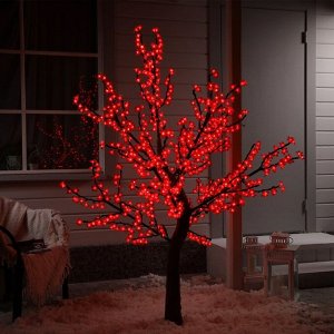 Светодиодное дерево «Сакура» 1.8 м, 768 LED, постоянное свечение, 220 В, свечение красное
