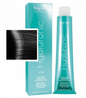 Kapous, NA 1.0 Черный крем-краска для волос с кератином Non Ammonia, 100мл. арт. 743