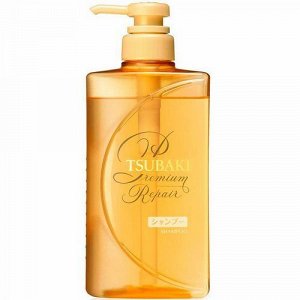 Shiseido TSUBAKI PREMIUM REPAIR, Шампунь для поврежденных волос с маслом камелии 490мл 1/9
