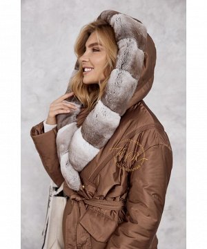 Зимняя куртка с капюшоном из орилага Турция