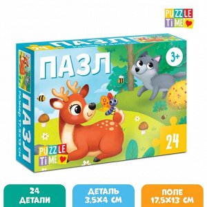 Puzzle Time Пазл «Лесные жители», 24 элемента