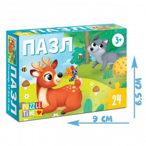 Puzzle Time Пазл «Лесные жители», 24 элемента