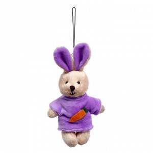 Мягкая игрушка «Кролик», на подвеске, цвета МИКС