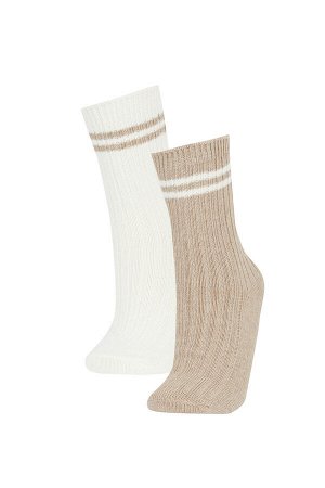 Набор из двух женских хлопковых зимних носков
