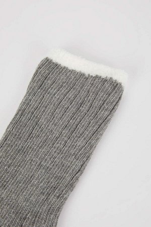 Женские хлопковые одинарные зимние носки