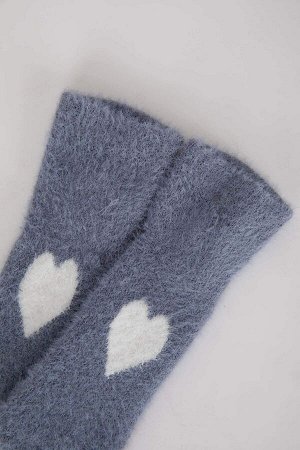 Женские плюшевые одинарные домашние носки