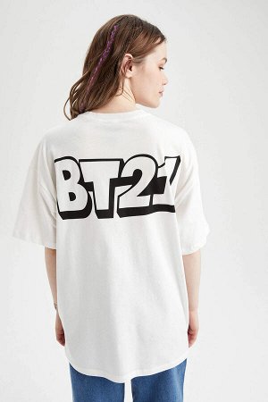 Cool BT21 Oversize-футболка с круглым вырезом и короткими рукавами