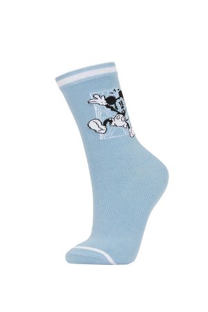 Женские хлопковые длинные носки Disney с Микки и Минни (2 шт.)