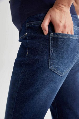 Прямые джинсы для беременных Boyfriend с гибкой талией