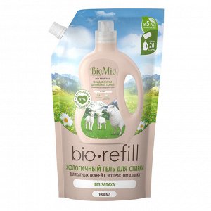 Средство жидкое BioMio для деликатных тканей Bio-Sensitive, 1000 мл Refill (мягкая упаковка)