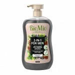 Гель-шампунь мужской д/душа BioMio Bio Shower Body&amp;Hair gel Мята и кедр 650 мл
