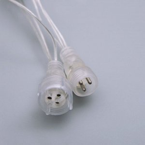 УЦЕНКА Гирлянда «Бахрома», 3?0.6 м, IP44, УМС, 160 LED, 220 В, прозрачная нить, свечение жёлтое