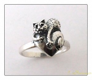 Кольцо 1178К Сердцеед