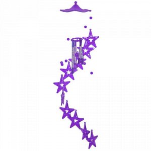 Музыка ветра Звездочки 65см, фиолетовый