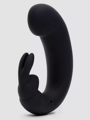 Черный мини-вибратор "кролик" Sensation Rechargeable G-Spot Rabbit Vibrator - 11,4 см.