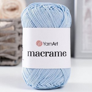 Пряжа "Macrame Макраме" 100% полиэстер 130м/90гр (133 голубой)