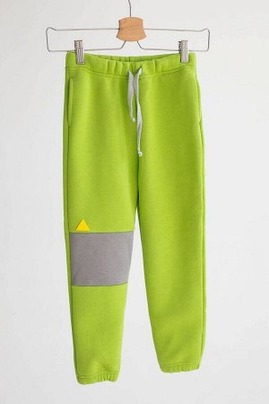 Брюки colour block 2C lime