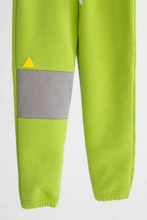 Брюки colour block 2C lime