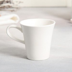 Чайная пара керамическая Dolce Ceramo. «Белая монстера», кружка 100 мл, блюдце 15 х 14 см
