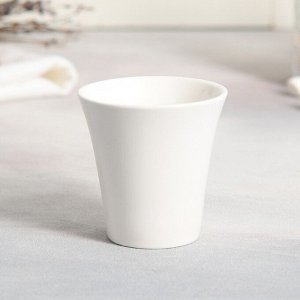 Чайная пара керамическая Dolce Ceramo. «Белая монстера», кружка 100 мл, блюдце 15 х 14 см