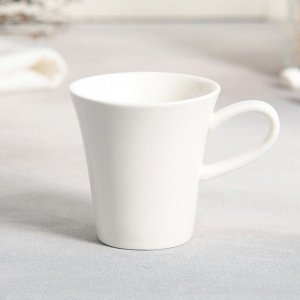 Чайная пара керамическая Dolce Ceramo. «Белая монстера», кружка 100 мл, блюдце 15 х 14 см