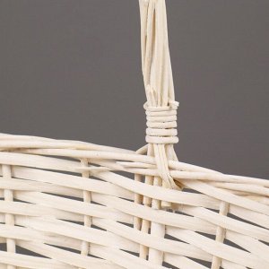 Набор корзин плетеных (ива), 38х28х14/35 см / 33х23х12,5/30 см / 26х18х11/25 см, 3 шт., белы