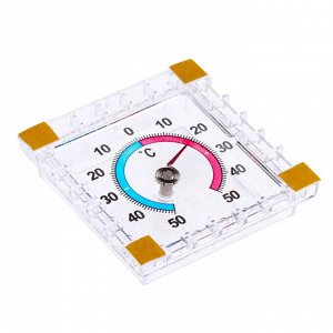 Термометр оконный ТББ "Биметалический (t -50 + 50 С) квадратный в пакете