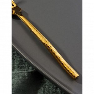 Вилка столовая Magistro Kolos, h=19,5 см, цвет золотой