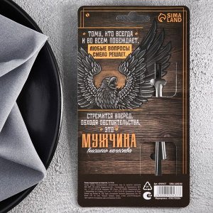 Ложка чайная с гравировкой «100% мужику», 3x14 см