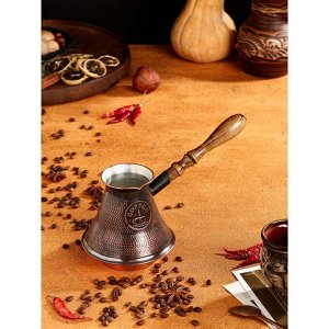 Турка для кофе "Армянская джезва", с песком, медная, высокая, 620 мл