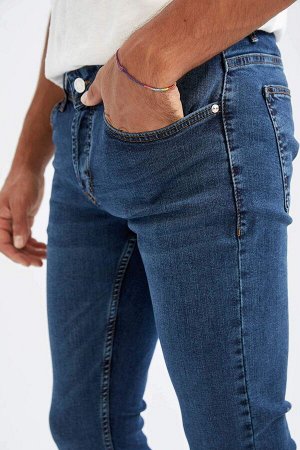 Джинсы Carlo Skinny Fit с нормальной талией и узкими штанинами из экологически чистых материалов