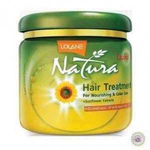 Маска для волос с экстрактом подсолнечника "Питание и Защита цвета" LOLANE NATURA