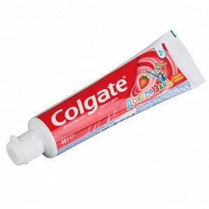 Зубная паста COLGATE Доктор Заяц вкус Клубники, 50 мл
