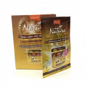 Маска для волос с маслом макадамии "Питание и Бриллиантовый блеск" LOLANE NATURA