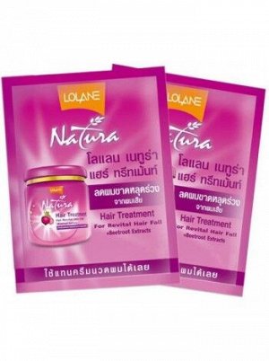 Маска для поврежденных выпадающих волос с экстрактом свеклы LOLANE NATURA