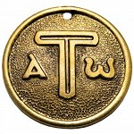 101. Амулет-подвескa Символ Тау, латунь