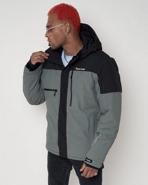 Горнолыжная куртка мужская серого цвета 88823Sr